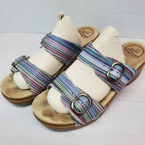 Dansko‎ Sophie Striped Slide Comfort Sandal Women's Sz EU 40 US 9-9.5 Fast Ship